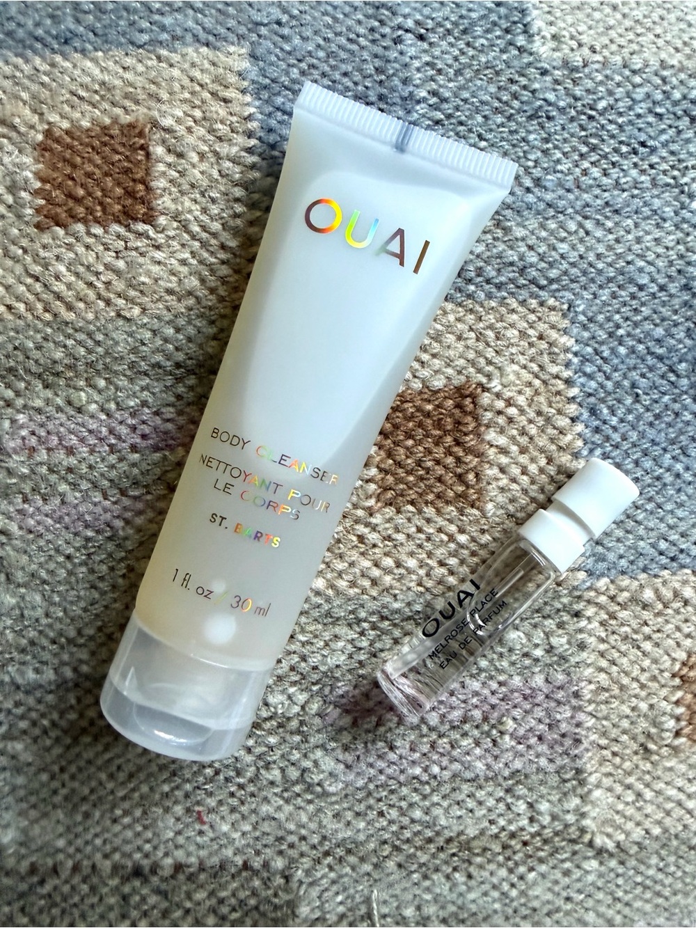 OUAI St. Barts Travel Size Body Cleanser Scent Sample Melrose Place New